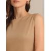 imageAllegra K Sleeveless Sheath Dress for Womens Pencil Boat Neck Business Professional Office DressesKhaki