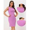 imageAllegra K Sleeveless Sheath Dress for Womens Pencil Boat Neck Business Professional Office DressesLavender
