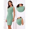 imageAllegra K Sleeveless Sheath Dress for Womens Pencil Boat Neck Business Professional Office DressesLight Green
