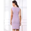 imageAllegra K Sleeveless Sheath Dress for Womens Pencil Boat Neck Business Professional Office DressesLight Purple