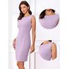imageAllegra K Sleeveless Sheath Dress for Womens Pencil Boat Neck Business Professional Office DressesLight Purple