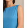 imageAllegra K Sleeveless Sheath Dress for Womens Pencil Boat Neck Business Professional Office DressesSky Blue