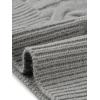 imageAllegra K Womens Casual Turtleneck Sweaters Mock Neck Twist Sleeveless Vests Knit Pullover Sweater VestGrey