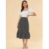 imageAllegra K Womens Printed Skirt 2025 Weekend Trendy Summer Chiffon Ruffle Tiered Flowy Midi SkirtsBlackheart