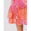 imageAllegra K Womens Printed Skirt 2025 Weekend Trendy Summer Chiffon Ruffle Tiered Flowy Midi SkirtsHot Pinkfloral