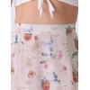 imageAllegra K Womens Printed Skirt 2025 Weekend Trendy Summer Chiffon Ruffle Tiered Flowy Midi SkirtsLight Pinkfloral