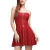 imageAllegra K Womens Sexy Strapless Party Dress Sweetheart Neck Sleeveless Mini Tube Top DressesRed
