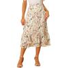 White Yellow-floral