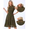 imageAllegra K Casual Chiffon Midi Dress for Womens Sleeveless Smocked Waist Gilding Metallic Stars Party DressesArmy Green