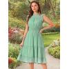 imageAllegra K Casual Chiffon Midi Dress for Womens Sleeveless Smocked Waist Gilding Metallic Stars Party DressesGreen