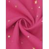 imageAllegra K Casual Chiffon Midi Dress for Womens Sleeveless Smocked Waist Gilding Metallic Stars Party DressesHot Pink