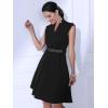 imageAllegra K Work Dress for Womens Fit and Flare Professional Spring 2025 DressesBlack