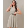 imageAllegra K Work Dress for Womens Fit and Flare Professional Spring 2025 DressesGrey