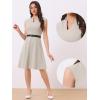imageAllegra K Work Dress for Womens Fit and Flare Professional Spring 2025 DressesGrey
