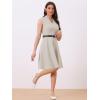 imageAllegra K Work Dress for Womens Fit and Flare Professional Spring 2025 DressesGrey