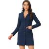 imageAllegra K Womens Blazer Dress Notched Lapel Collar Teacher Office Work Jackets OutfitsDark Blue