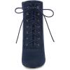 imageAllegra K Womens Lace Up Chunky Heel Ankle BootiesNavy Blue