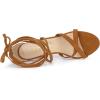 imageAllegra K Womens Lace Up Heels Stiletto High Heel SandalsBrown