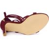 imageAllegra K Womens Lace Up Heels Stiletto High Heel SandalsBurgundy