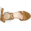 imageAllegra K Womens Lace Up High Block Heeled SandalsBrown