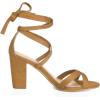 imageAllegra K Womens Lace Up High Block Heeled SandalsBrown