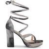 imageAllegra K Womens Tie Dye Platform Chunky Heel Lace Up SandalsBlack