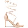 imageAllegra K Womens Woven Strap Lace Up Strappy Stiletto Heel SandalsBeige