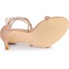 imageAllegra K Womens Woven Strap Lace Up Strappy Stiletto Heel SandalsNude