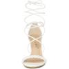 imageAllegra K Womens Woven Strap Lace Up Strappy Stiletto Heel SandalsWhite