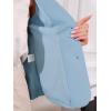 imageAllegra K Blazer for Womens Short Sleeve Button Front Cotton Linen Lapel Collar Work Office Casual Blazer CoatLight Blue