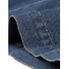 imageAllegra K Casual Jean Jacket for Womens Short Puff Sleeves ButtonDown Denim JacketBlue