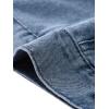 imageAllegra K Casual Jean Jacket for Womens Short Puff Sleeves ButtonDown Denim JacketMedium Blue