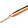 imageAllegra K Colorful Color Block Stripe Wide Shoe Strings Flat Shoelaces for Sneakers 2 PairsBlackwhiteorange