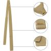imageAllegra K Mens SelfTied Solid Color Skinny Flat Tips Designed Knit TiesKhaki