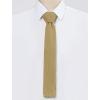 imageAllegra K Mens SelfTied Solid Color Skinny Flat Tips Designed Knit TiesKhaki