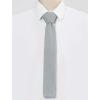 imageAllegra K Mens SelfTied Solid Color Skinny Flat Tips Designed Knit TiesLight Gray