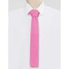 imageAllegra K Mens SelfTied Solid Color Skinny Flat Tips Designed Knit TiesPink