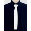 imageAllegra K Mens SelfTied Solid Color Skinny Flat Tips Designed Knit TiesWhite