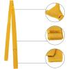 imageAllegra K Mens SelfTied Solid Color Skinny Flat Tips Designed Knit TiesYellow