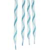 imageAllegra K Metallic Shoelaces Sparkly Glitter Shoe Strings Shiny Flat Shoe Laces for SneakersBlue