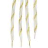 imageAllegra K Metallic Shoelaces Sparkly Glitter Shoe Strings Shiny Flat Shoe Laces for SneakersGold