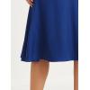 imageAllegra K Midi Skirt for Women Side Zipper High Waist Elegant Flared Flowy A Line Work SkirtsRoyal Blue