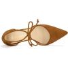 imageAllegra K Women Ankle Tie Chunky Heel Pointed Toe Dress Brown Pumps 75 M US