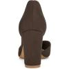 imageAllegra K Women Ankle Tie Chunky Heel Pointed Toe Dress Coffee Pumps 10 M US