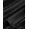 imageAllegra K Women Pleated Skirt Midi Length Elastic High Waisted A Line Metallic Shirring Party SkirtsBlack