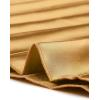 imageAllegra K Women Pleated Skirt Midi Length Elastic High Waisted A Line Metallic Shirring Party SkirtsGold