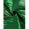 imageAllegra K Women Pleated Skirt Midi Length Elastic High Waisted A Line Metallic Shirring Party SkirtsGreen