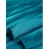 imageAllegra K Women Pleated Skirt Midi Length Elastic High Waisted A Line Metallic Shirring Party SkirtsPeacock Blue