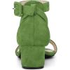 imageAllegra K Womens Ankle Strap Block Low Heel SandalOlive Green