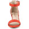 imageAllegra K Womens Ankle Strap Block Low Heel SandalOrange
